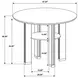 Ottowa Brown 47" Round Counter Height Dining Table