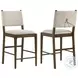 Ottowa Brown Upholstered Counter Height Stool Set of 2
