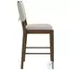 Ottowa Brown Upholstered Counter Height Stool Set of 2