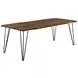 Neve Sheesham Grey And Gunmetal Live Edge Dining Table