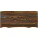 Neve Sheesham Grey And Gunmetal Live Edge Dining Table