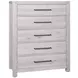 Joinery Washed White Oak Plank Panel Bedroom Set