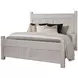 Joinery Washed White Oak Queen Poster Bed