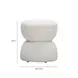 Tomlin Cream Performance Fabric Upholstered Round Ottoman