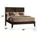 Madison Espresso King Panel Bed