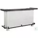Autumn Echo White 78" Farmhouse Wood Home Bar