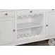 Autumn Echo White 78" Farmhouse Wood Home Bar