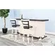 Autumn Echo White 78" Farmhouse Wood Home Bar