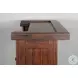 Golden Hearth Medium Brown 78" Farmhouse Wood Home Bar