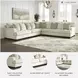 Rawcliffe Parchment 3 Piece LAF Sectional
