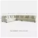 Rawcliffe Parchment 4 Piece Sectional