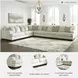 Rawcliffe Parchment 4 Piece Sectional