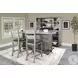 Maple Haze Gray 80" Traditional Wood Home Bar