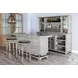 Willow Nest Alpine Gray Swivel Bar Stool Set of 2