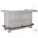 Maple Haze Gray 80" Traditional Wood Home Bar