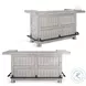 Maple Haze Gray 80" Traditional Wood Home Bar
