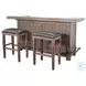 Golden Hearth Natural 80" Traditional Wood Home Bar