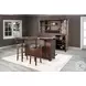 Autumn Echo Dark Brown 80" Traditional Wood Home Bar