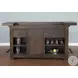 Autumn Echo Dark Brown 80" Traditional Wood Home Bar