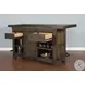 Autumn Echo Dark Brown 80" Traditional Wood Home Bar