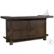 Autumn Echo Dark Brown 80" Traditional Wood Home Bar
