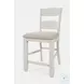 Dana Point Vintage White Ladderback Counter Height Stool Set Of 2