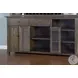 Havenstead Dark Brown 4 Door Buffet and Hutch