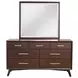 Arden Walnut 7 Drawer Dresser