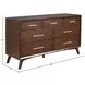 Arden Walnut 7 Drawer Dresser