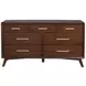 Arden Walnut 7 Drawer Dresser