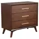 Arden Walnut 3 Drawers Small Chest