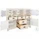Willow Nest White White Sand 5 Drawer Server