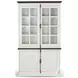 Heritage House White 4 Door Buffet and Hutch