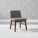 Smart Living Gray Upholstered Side Chair Set of 2