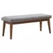 Smart Living Satin Walnut 75" Extendable Rectangular Dining Room Set