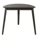 Space Savers Satin Walnut and Gray Upholstered 4 Piece Triangle Dining Set