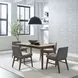 Smart Living Satin Walnut 75" Extendable Rectangular Dining Table