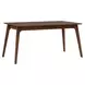 Smart Living Satin Walnut 75" Extendable Rectangular Dining Table