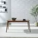 Smart Living Satin Walnut 75" Extendable Rectangular Dining Table