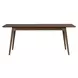 Smart Living Satin Walnut 75" Extendable Rectangular Dining Table