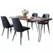 Nature's Edge Slate and Blueberry Upholstered 5 Piece Dining Set