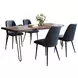 Nature's Edge Slate and Blueberry Upholstered 5 Piece Dining Set
