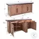 Golden Hearth Dark Brown Boise 4 Drawer Server