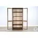 Autumn Echo Dark Brown 4 Glass Door Display Cabinet