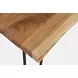Nature's Edge Natural and Dark Brown Upholstered 5 Piece Dining Set