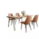 Nature's Edge Natural and Light Brown Upholstered 5 Piece Dining Set