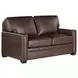 Dalton Brown Chestnut Leather Living Room Set