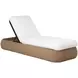 Madrid Stinson White Performance Fabric 84" Chaise Lounger