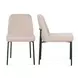 Sydney Taupe Performance Fabric Upholstered Dining Chair Set of 2