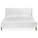 Lindon Belgian Wheat and White Upholstered Panel Bedroom Set